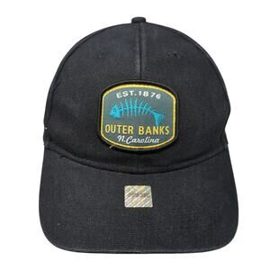 Est. 1876 Outer Banks N. Carolina Baseball Cap Black OS Adjustable Lucky 7 USA
